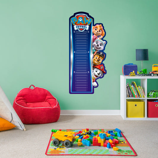 Paw Patrol: Group Growth Chart - Officially Licensed Nickelodeon Removable Adhesive Decal