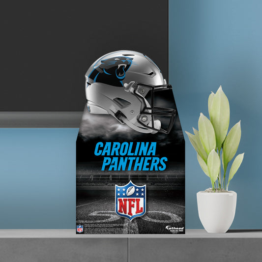 Carolina Panthers:   Helmet Stand Out Mini   Cardstock Cutout  - Officially Licensed NFL    Stand Out