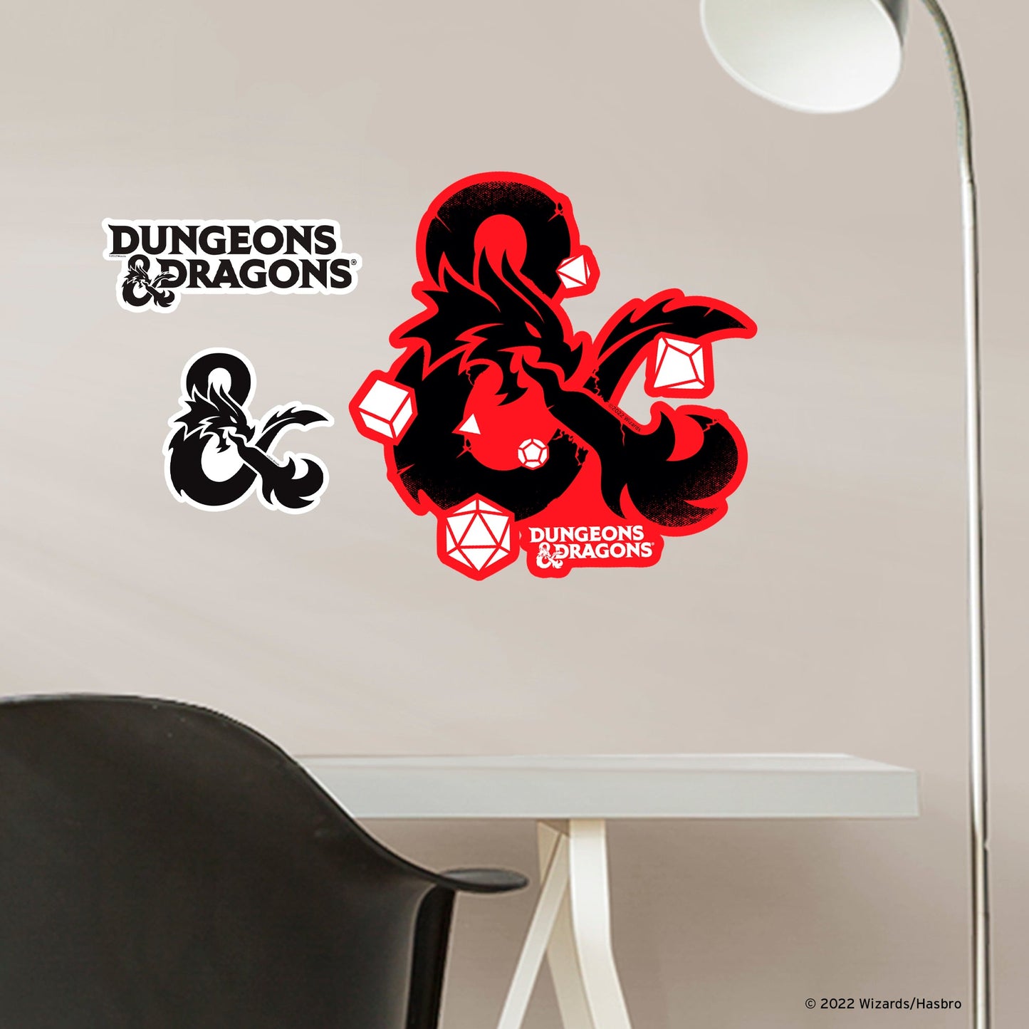 Dungeons & Dragons: Ampersand Icon - Officially Licensed Hasbro Removable Adhesive Decal