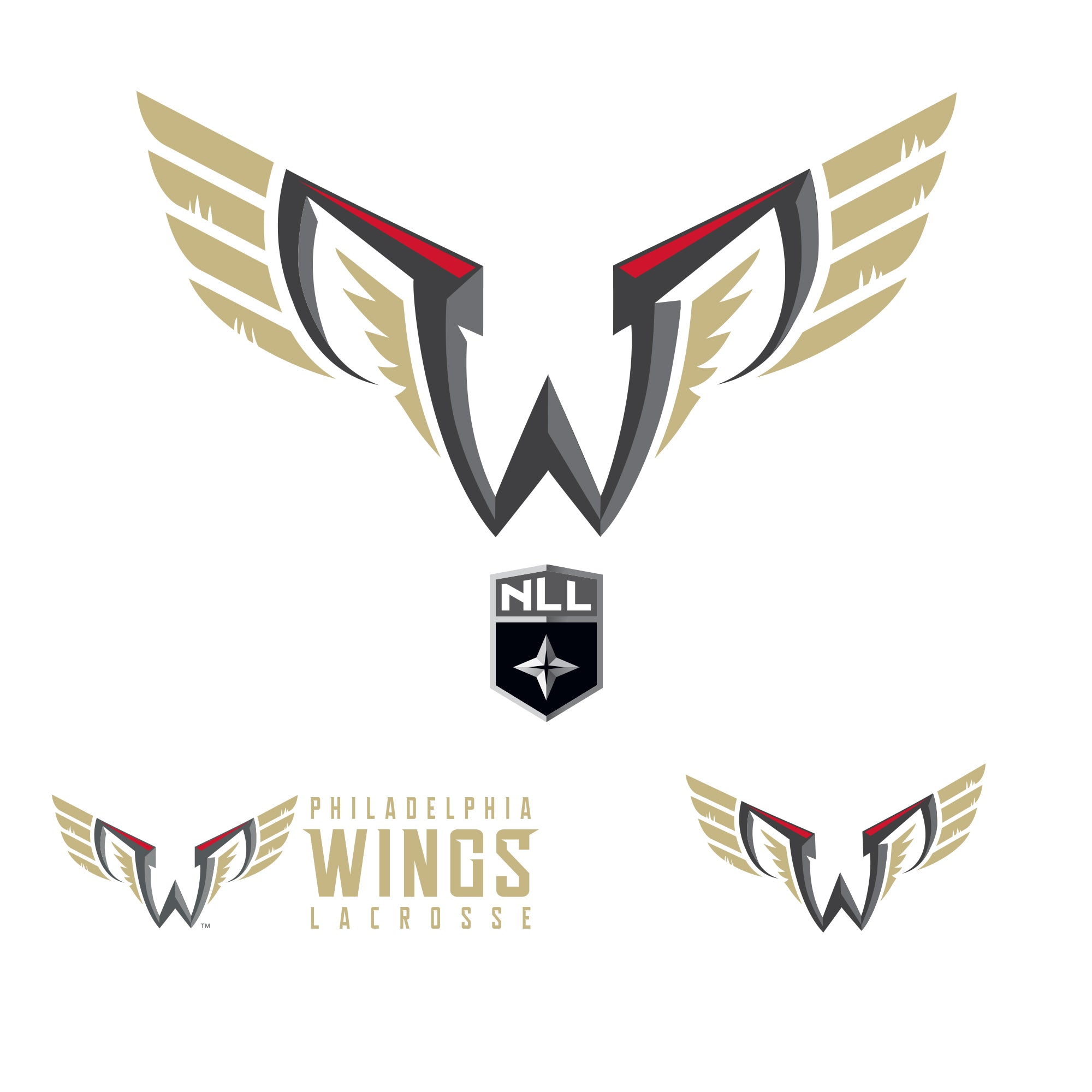 Philadelphia Wings: 2022 Logo - Officially Licensed NLL Removable Adhe