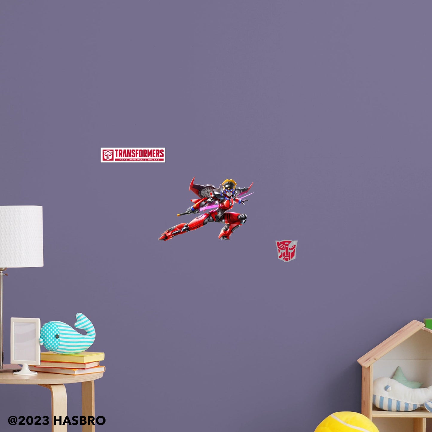 Transformers: Windblade RealBig - Officially Licensed Hasbro Removable Adhesive Decal