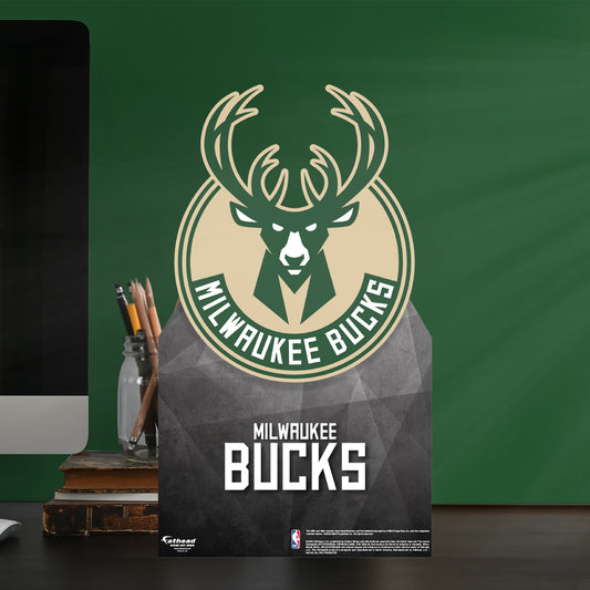 Milwaukee Bucks: Logo Mini Cardstock Cutout - Officially Licensed NBA Stand Out