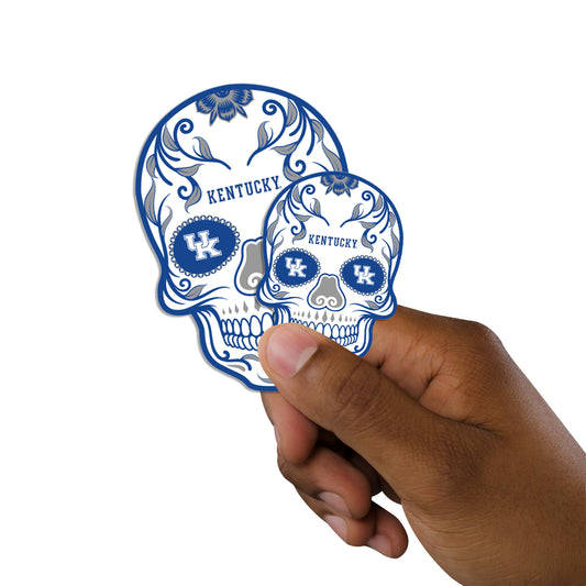 Sheet of 5 -Kentucky Wildcats: Skull Minis - Officially Licensed NCAA Removable Adhesive Decal