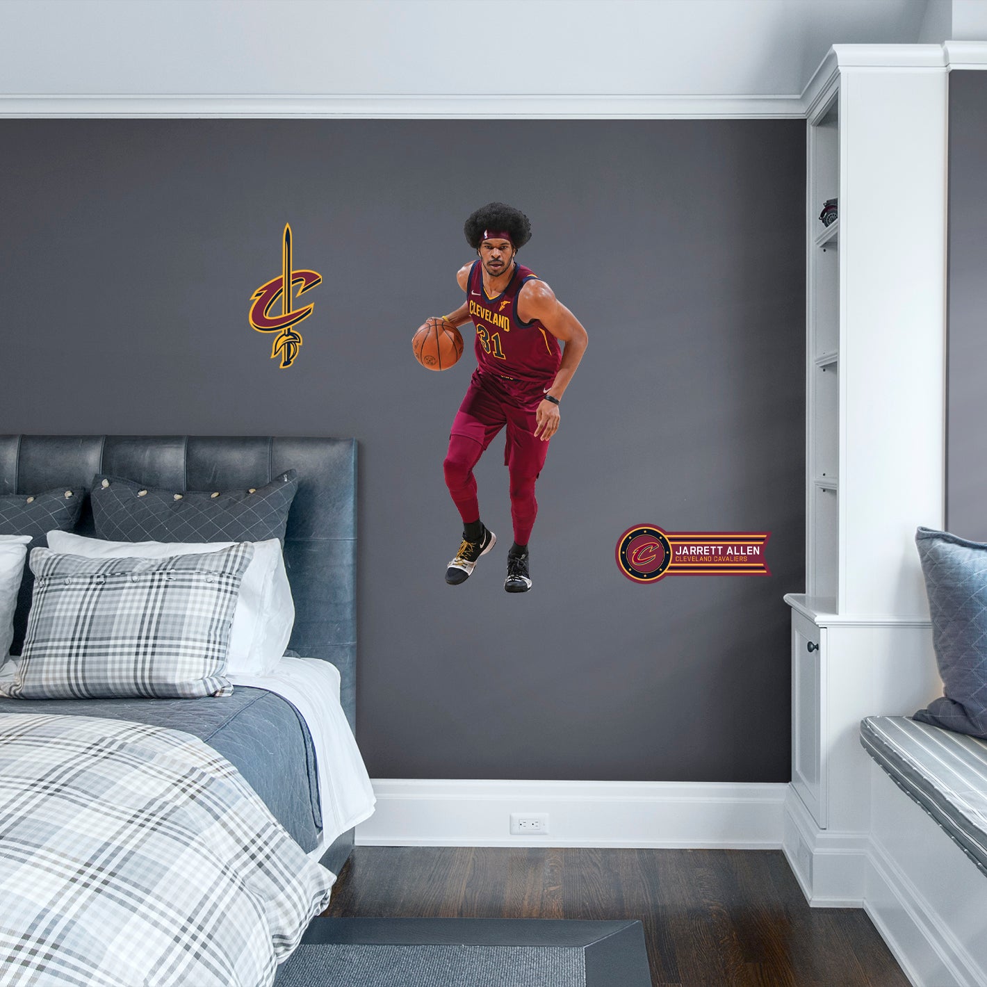 Cleveland Cavaliers: Jarrett Allen - Officially Licensed NBA Removable Adhesive Decal