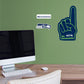 Seattle Seahawks: Foam Finger - Officially Licensed NFL Removable Adhesive Decal