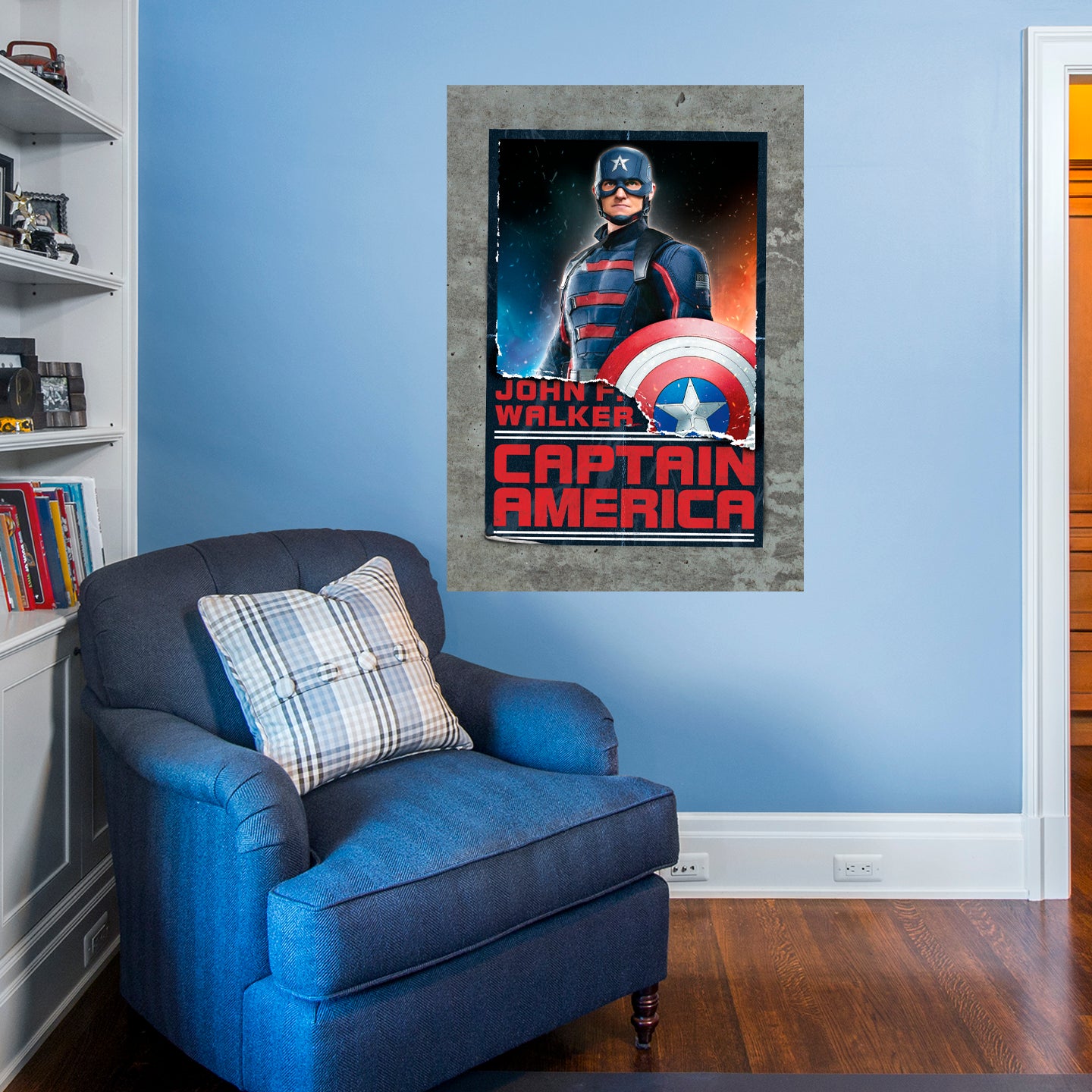 The Falcon & The Winter Soldier: John F Walker Mural        - Officially Licensed Marvel Removable Wall   Adhesive Decal