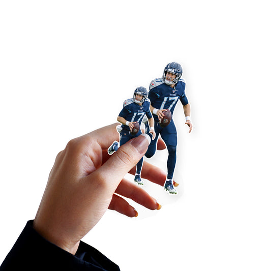 Tennessee Titans: Ryan Tannehill  Minis        - Officially Licensed NFL Removable     Adhesive Decal