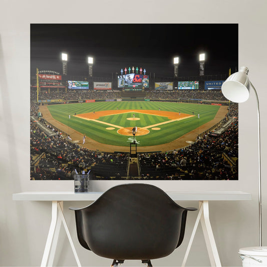 Chicago White Sox: Comiskey Park Stadium Mural        - Officially Licensed MLB Removable Wall   Adhesive Decal