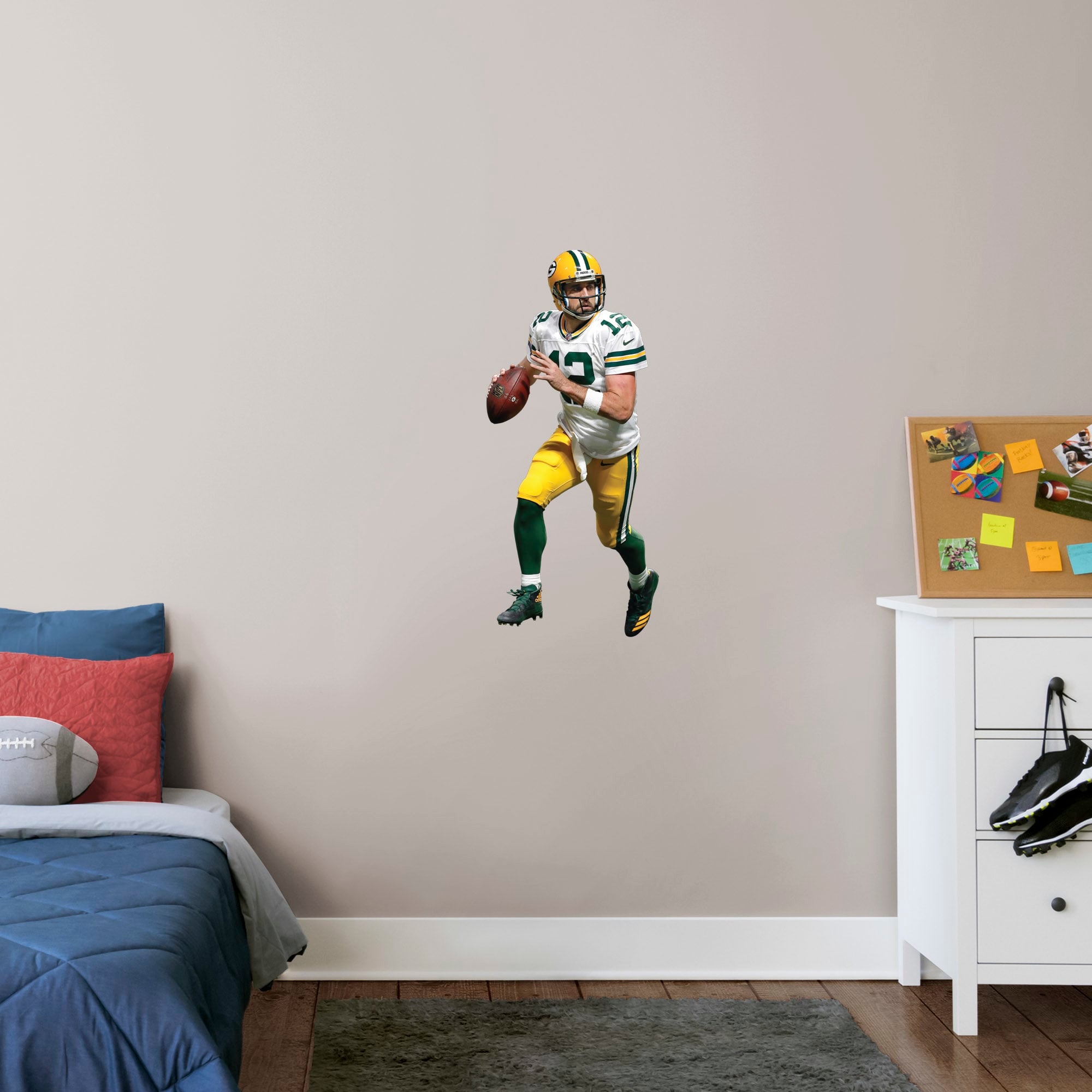 Anniv Coupon Below] 12 Aaron Rodgers Green Bayes Packers Football