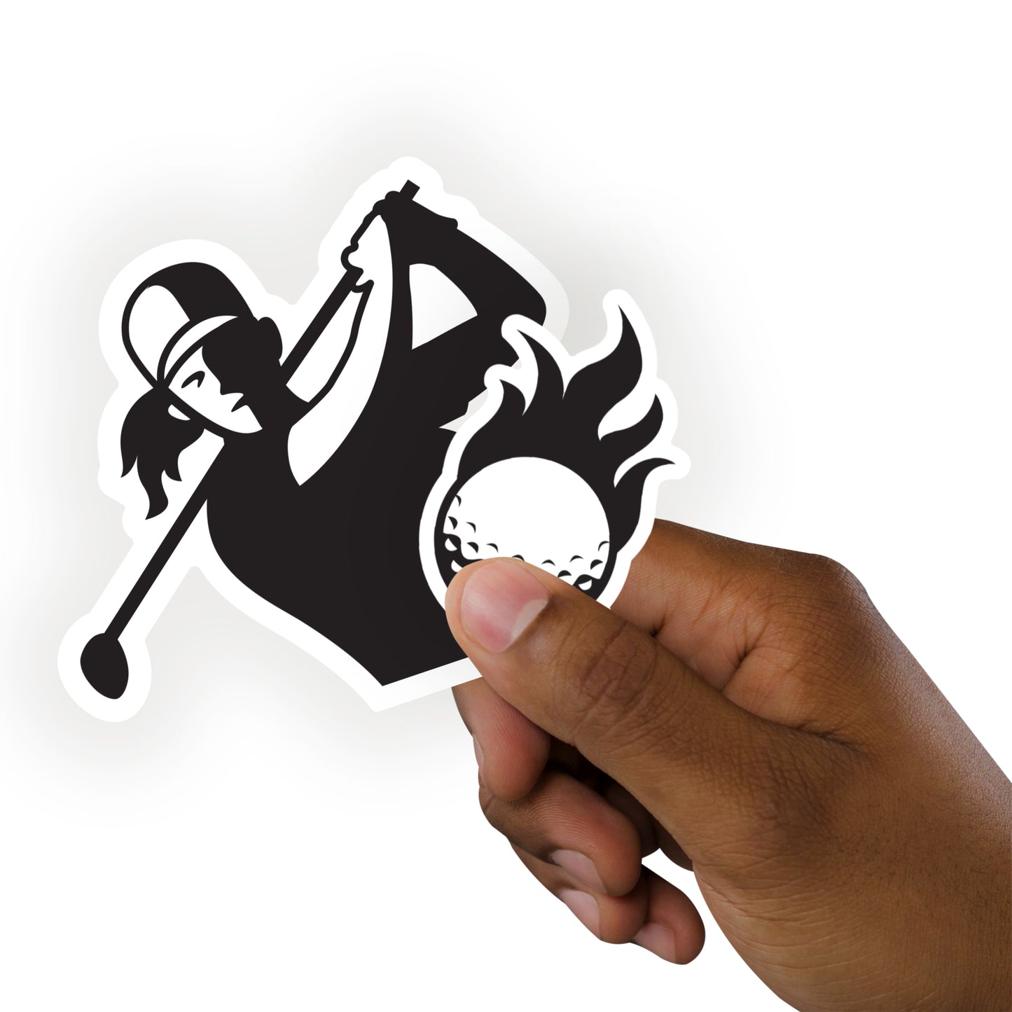 Sheet of 5 -Golf: Golf Club Part Three Minis - Removable Adhesive Decal