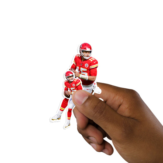 Sheet of 5 -Kansas City Chiefs: Patrick Mahomes II Player MINIS - Officially Licensed NFL Removable Adhesive Decal