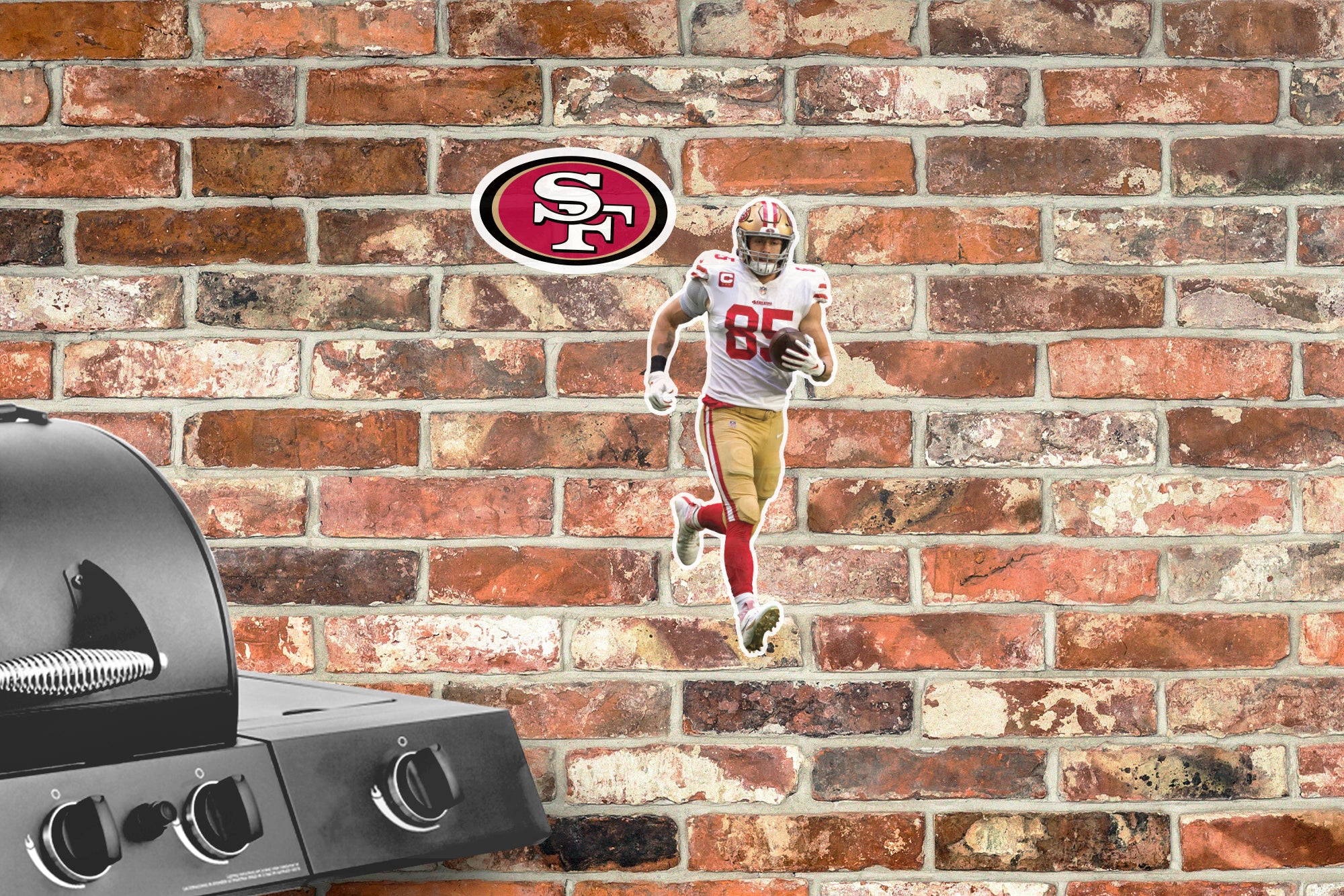 San Francisco 49ers: George Kittle 2021 - NFL Removable Adhesive Wall Decal Large