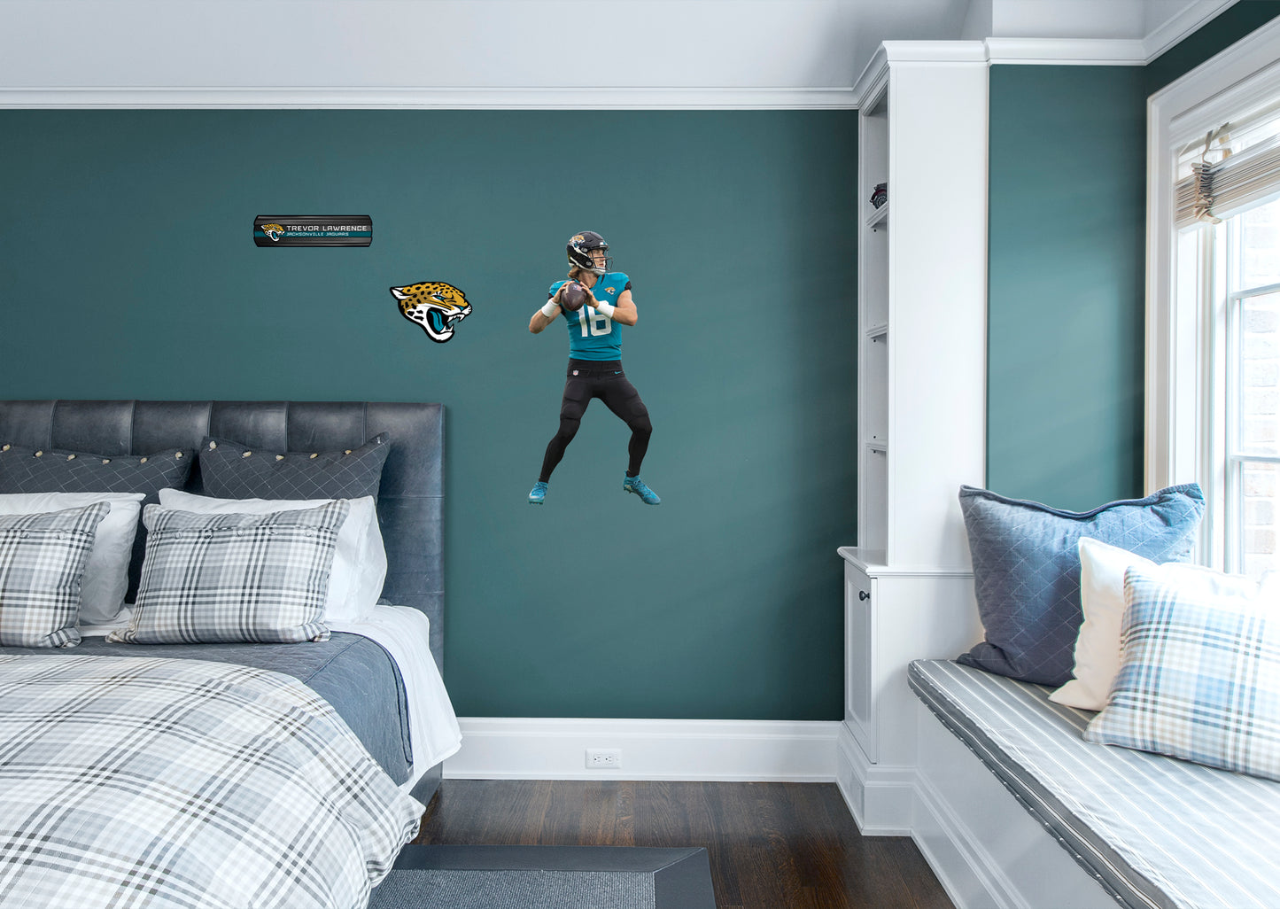 Jacksonville Jaguars: Trevor Lawrence         - Officially Licensed NFL Removable Wall   Adhesive Decal