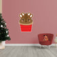 Christmas: Reindeer Cupcake Icon - Removable Adhesive Decal