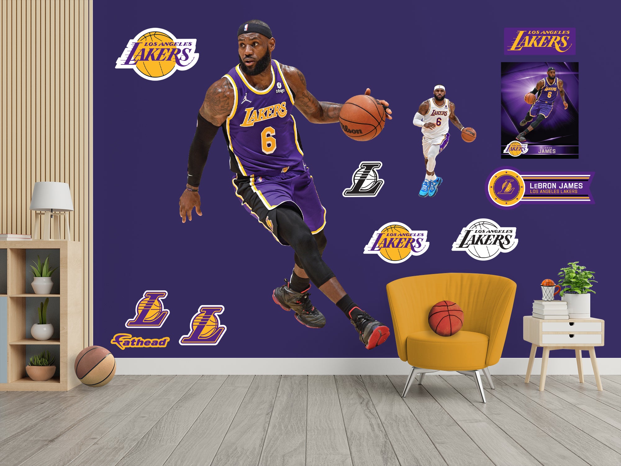 Los Angeles Lakers: LeBron James 2021 No.6 Life-Size Foam Core Cutout
