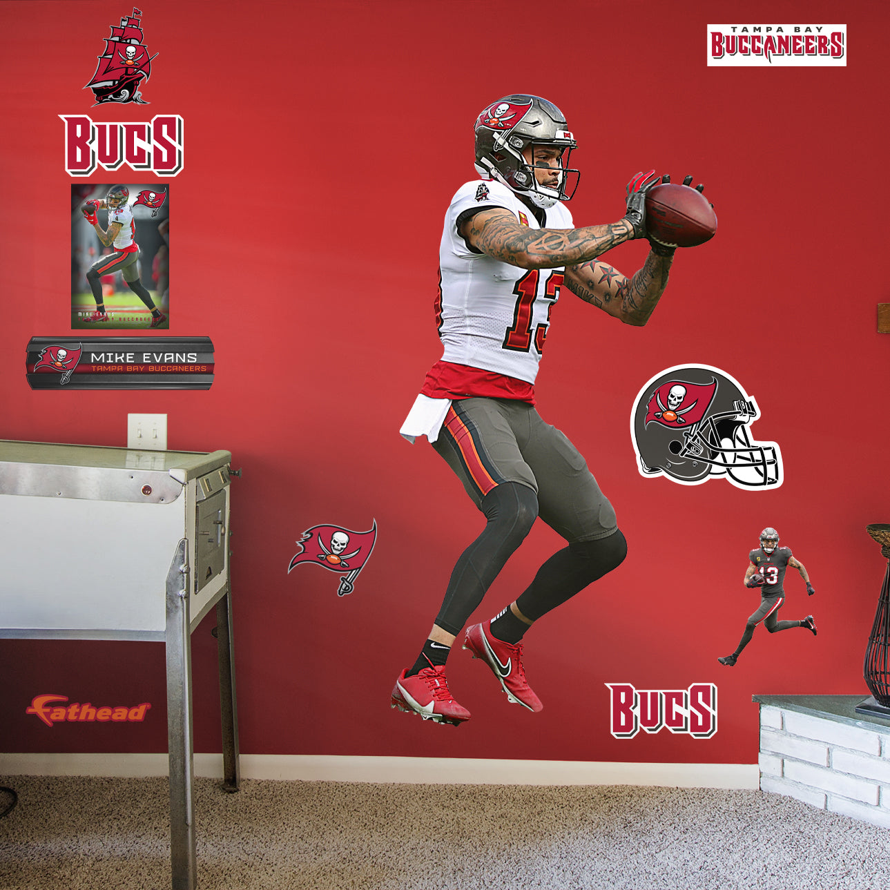 Tampa Bay Buccaneers: Mike Evans 2022 - Officially Licensed NFL Removable  Adhesive Decal