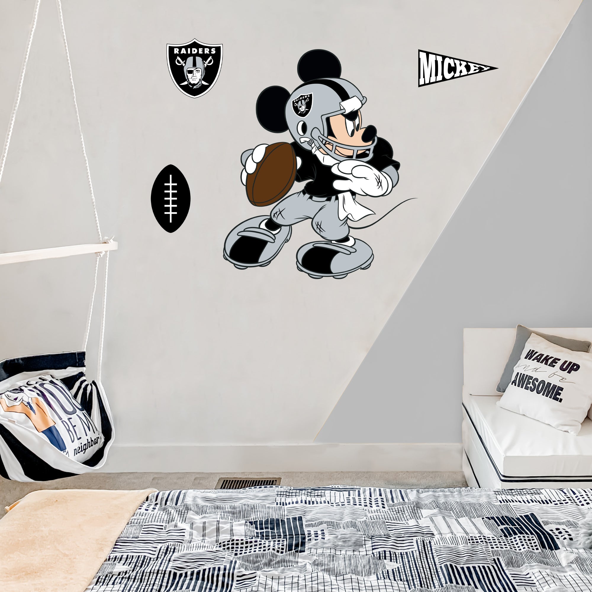 Disney Mickey Mouse NFL Las Vegas Raiders Bag