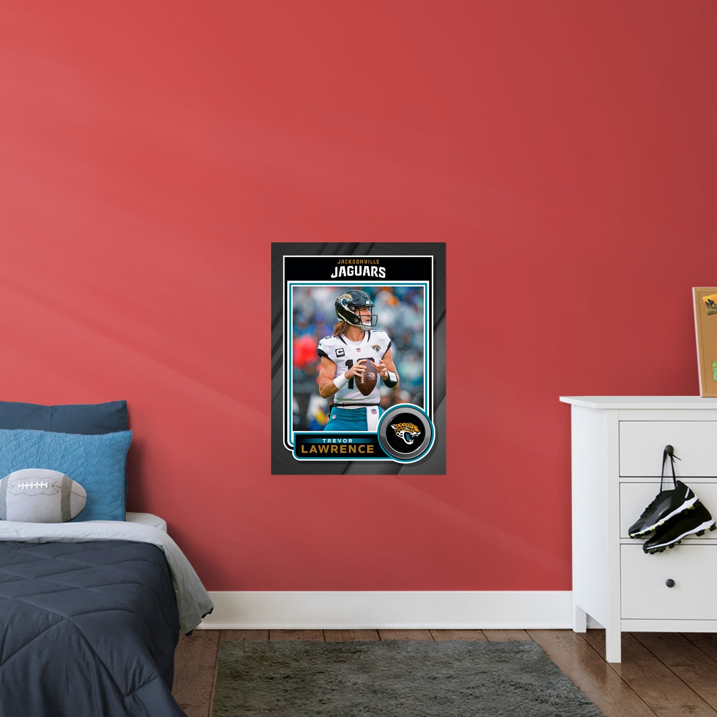 Jacksonville Jaguars: Trevor Lawrence Poster - Officially Licensed NFL Removable Adhesive Decal