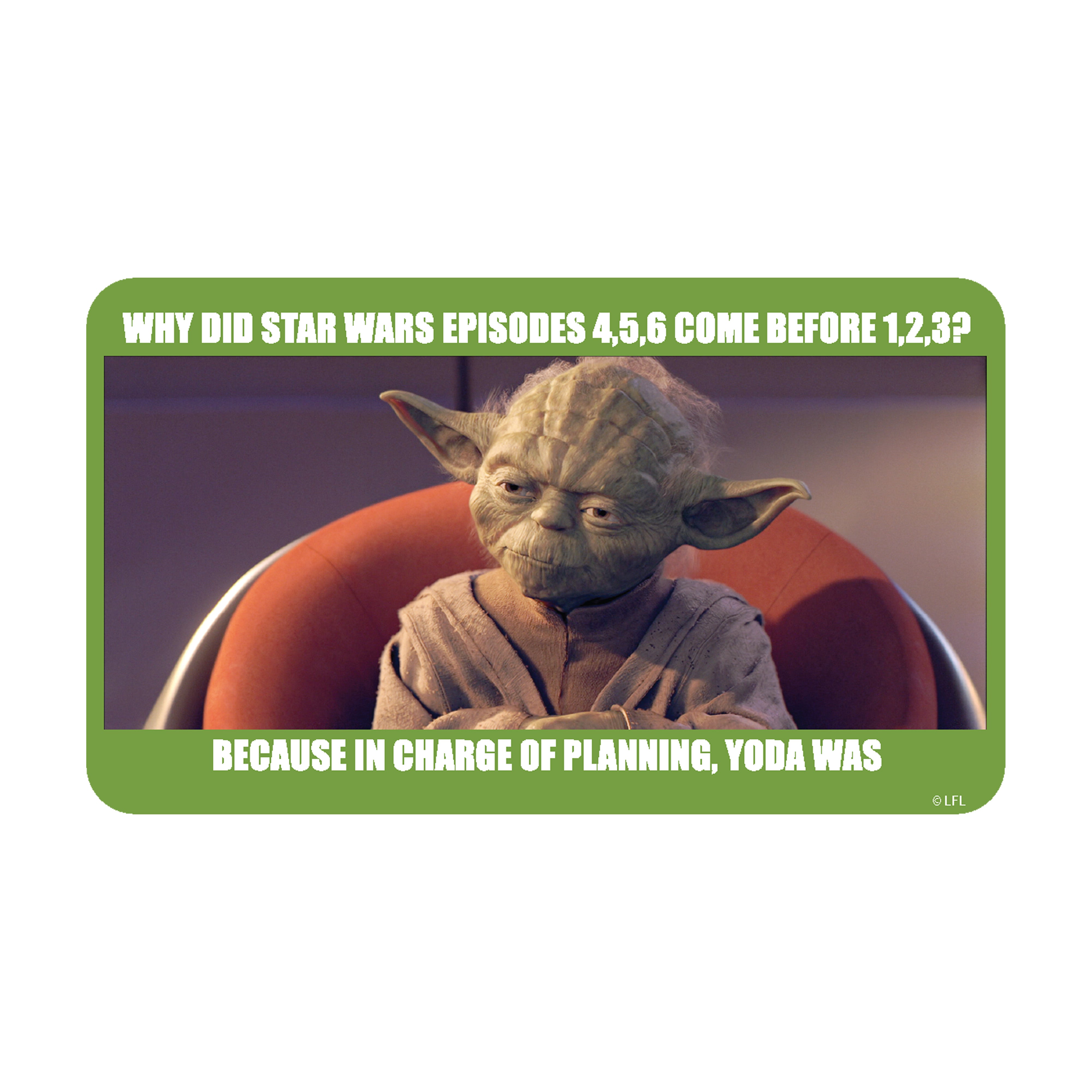 Yoda meme magnets - Officially Licensed Star Wars Magnetic Decal – Fathead