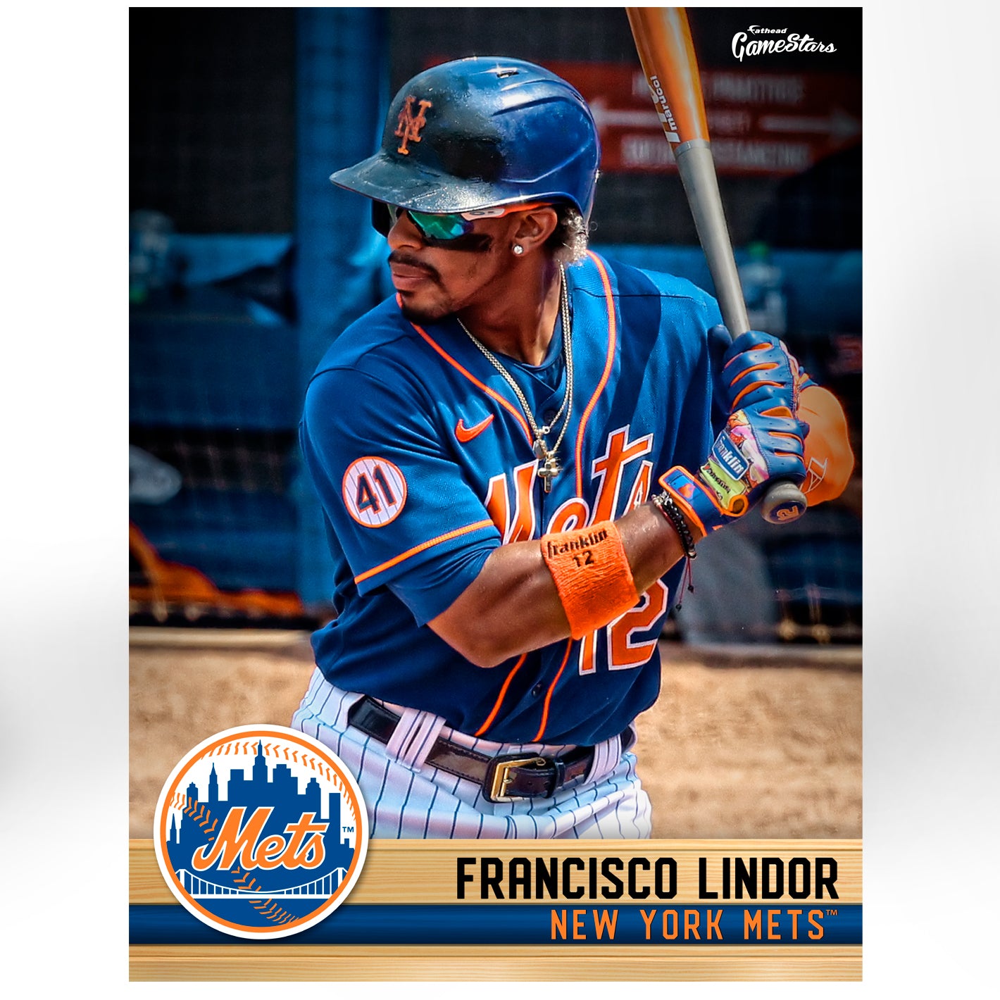 New York Mets: Francisco Lindor 2021 GameStar - Officially Licensed ML