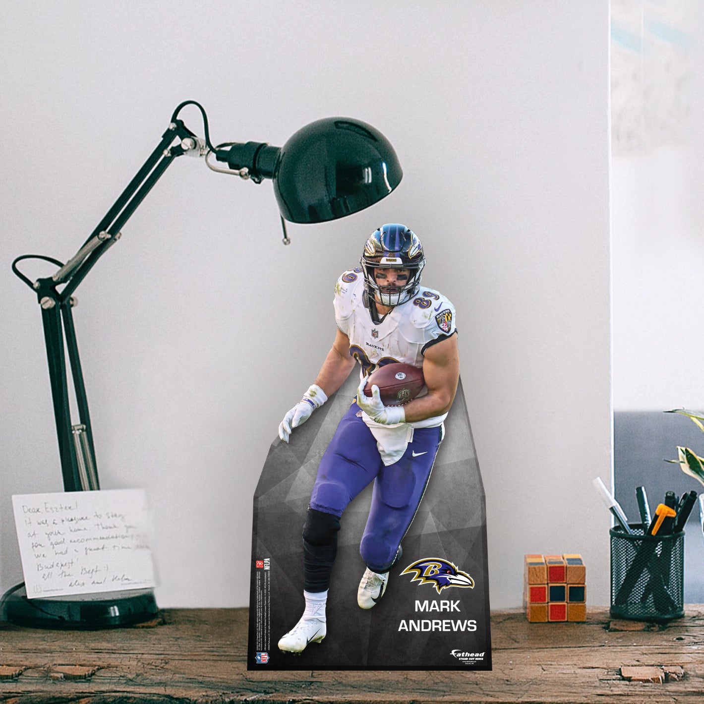 Baltimore Ravens: Mark Andrews 2022 Mini Cardstock Cutout - NFL Stand Out 10'W x 18'H