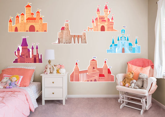 Nursery:  Castle Collection        -   Removable Wall   Adhesive Decal