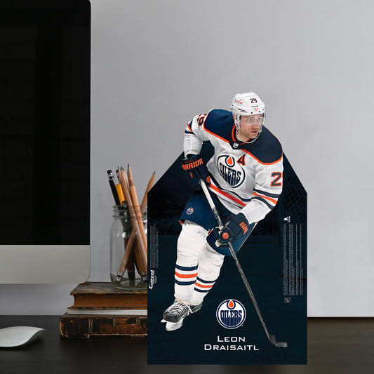 Edmonton Oilers: Leon Draisaitl Mini Cardstock Cutout - Officially Licensed NHL Stand Out