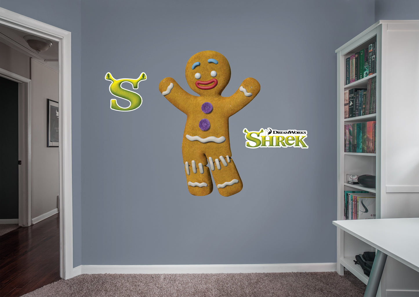 Shrek: Gingy RealBig - Officially Licensed NBC Universal Removable Adhesive Decal