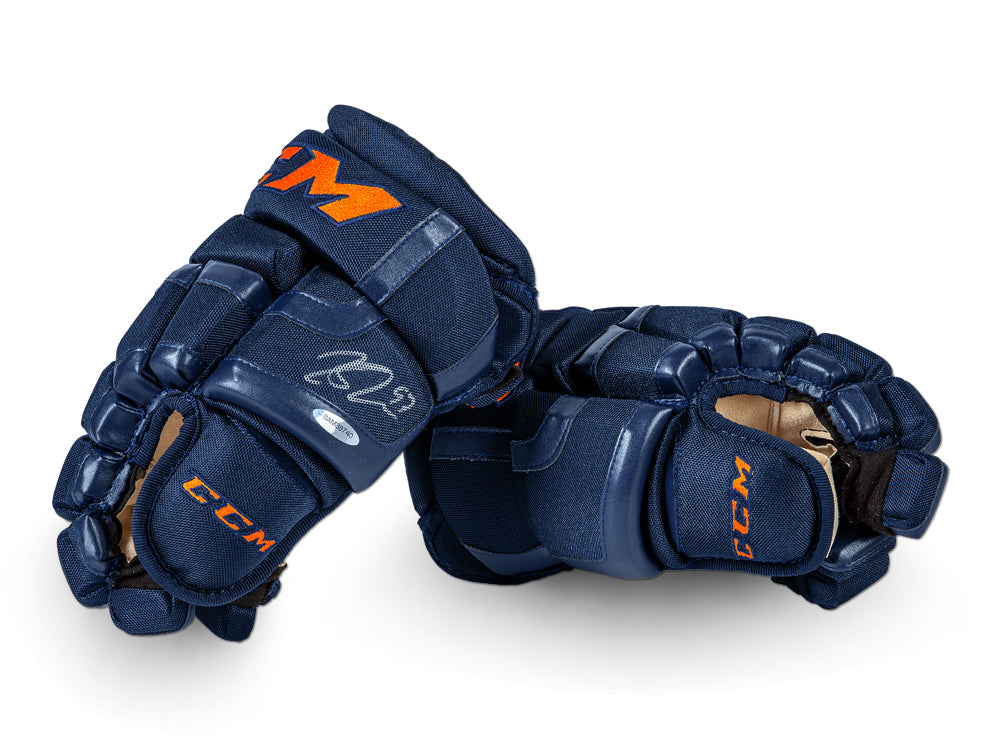 connor mcdavid gear Connor Mcdavid Navy Gloves – Fathead