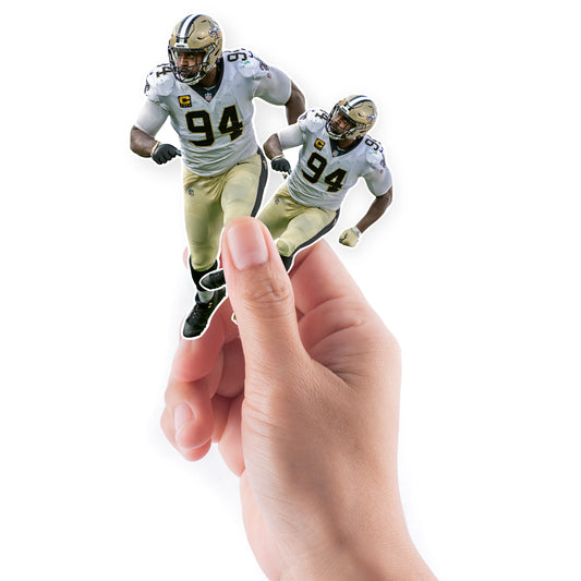 New Orleans Saints: Cameron Jordan  Minis        - Officially Licensed NFL Removable     Adhesive Decal