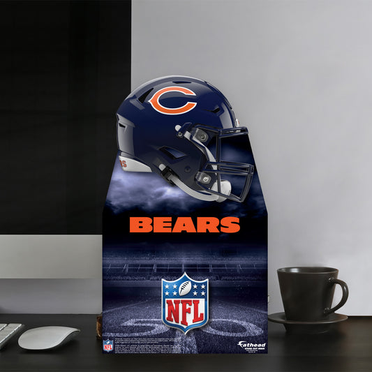 Chicago Bears:   Helmet  Mini   Cardstock Cutout  - Officially Licensed NFL    Stand Out