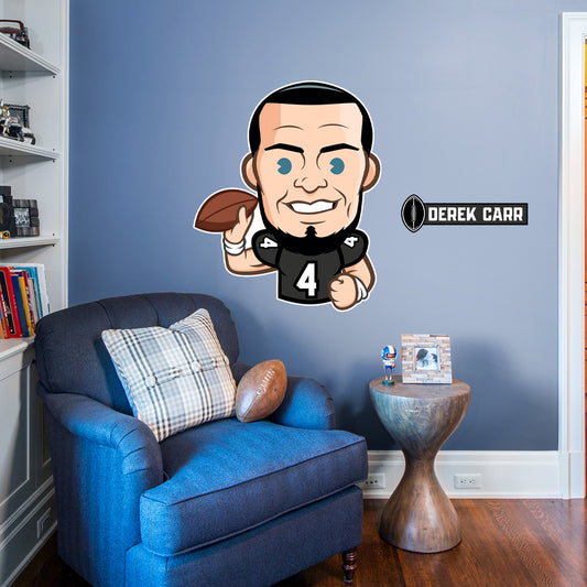 Las Vegas Raiders: Derek Carr  Emoji        - Officially Licensed NFLPA Removable     Adhesive Decal