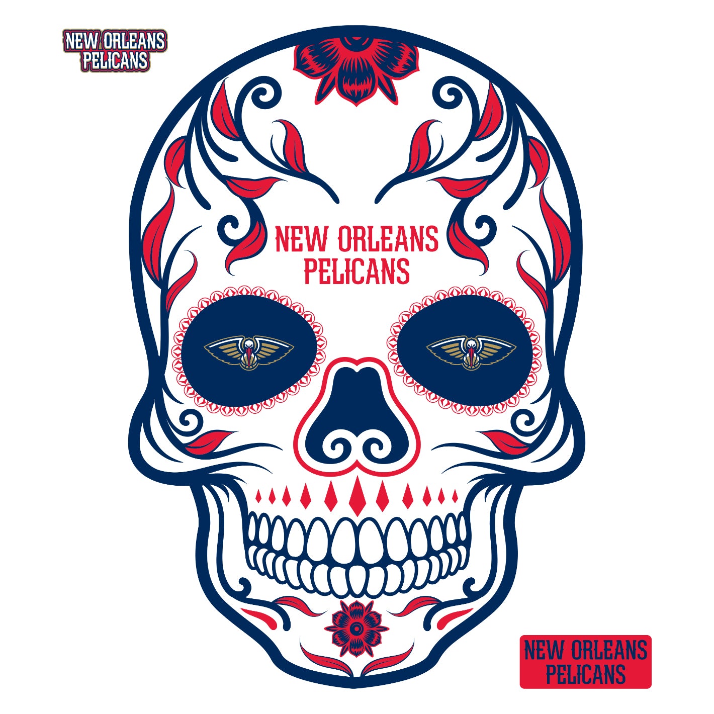 New Orleans Pelicans Precision Cut Decal Sticker