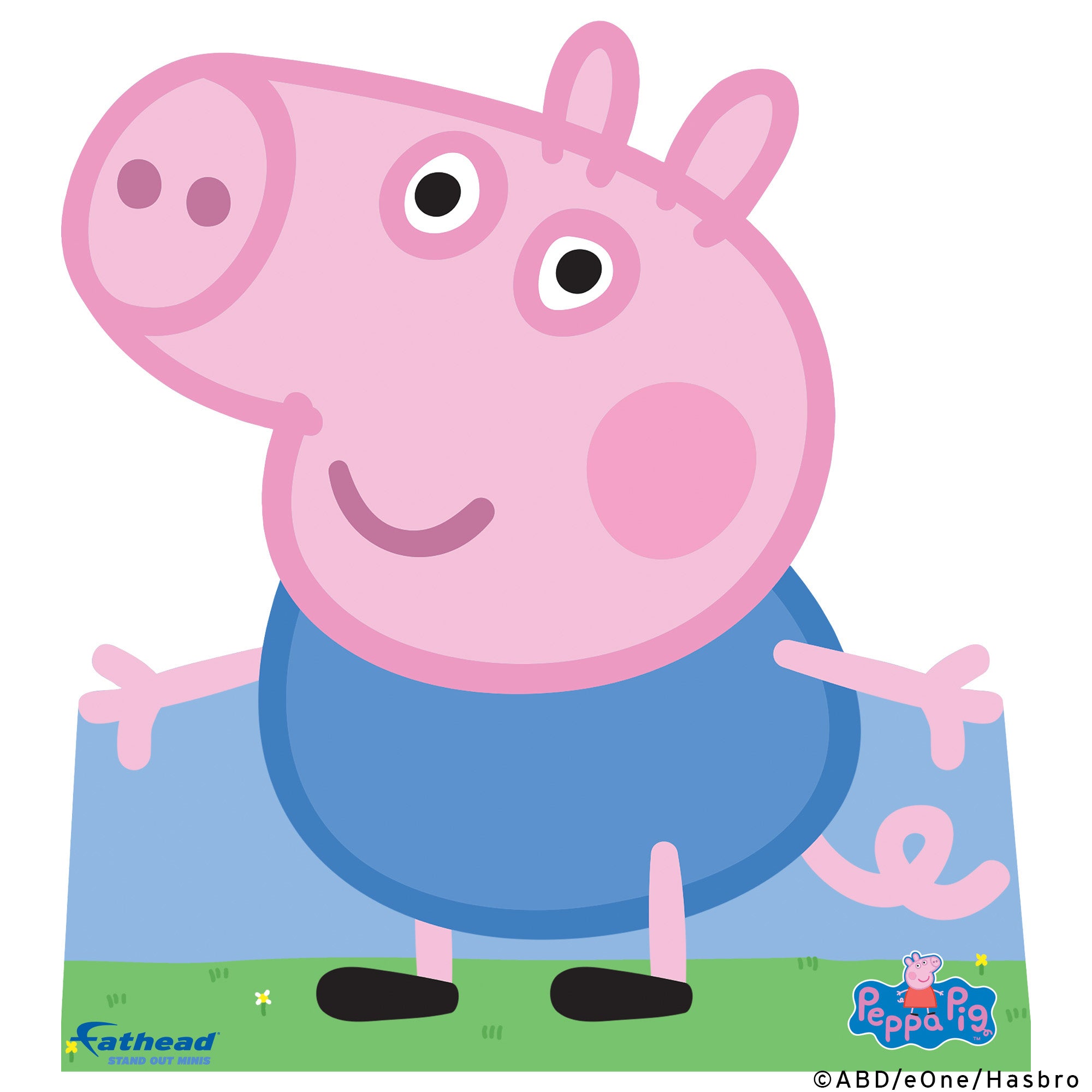 Official George Pig with dinosaur wall stickers, Official Peppa Pig decor