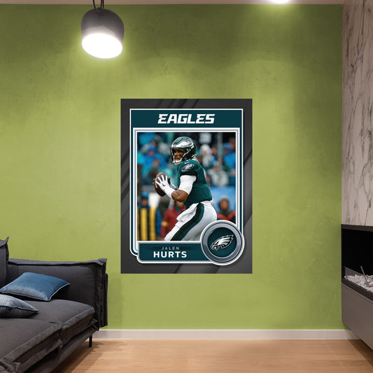 Philadelphia Eagles: Jalen Hurts Poster - Officially Licensed NFL Removable Adhesive Decal