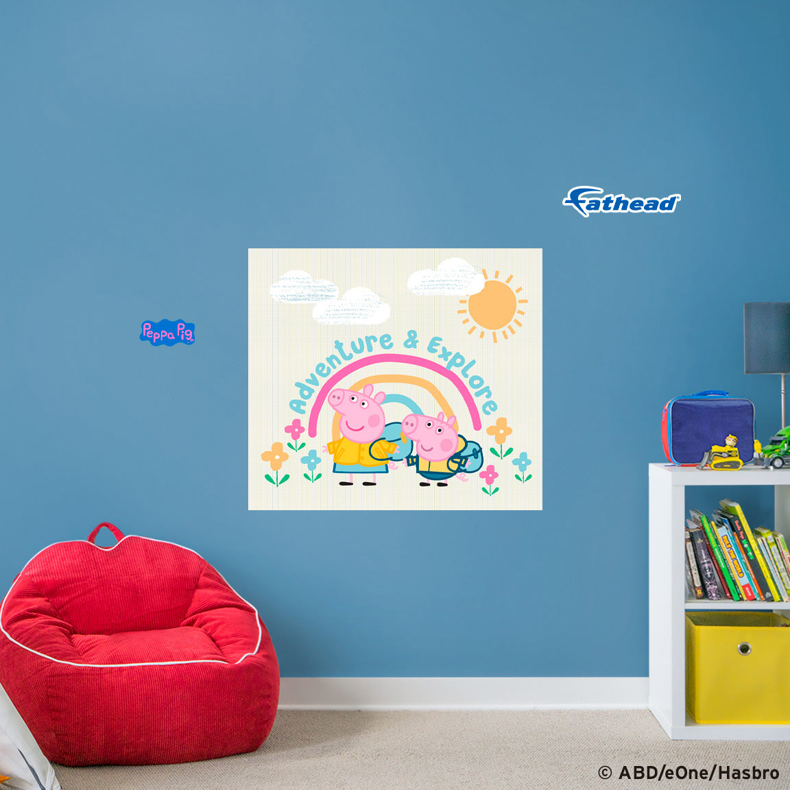 Peppa Pig: Adventure & Explore Poster - Officially Licensed Hasbro Removable Adhesive Decal