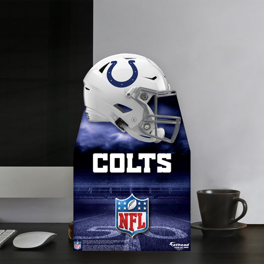 Indianapolis Colts:   Helmet  Mini   Cardstock Cutout  - Officially Licensed NFL    Stand Out