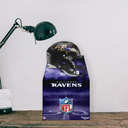 Baltimore Ravens:   Helmet  Mini   Cardstock Cutout  - Officially Licensed NFL    Stand Out