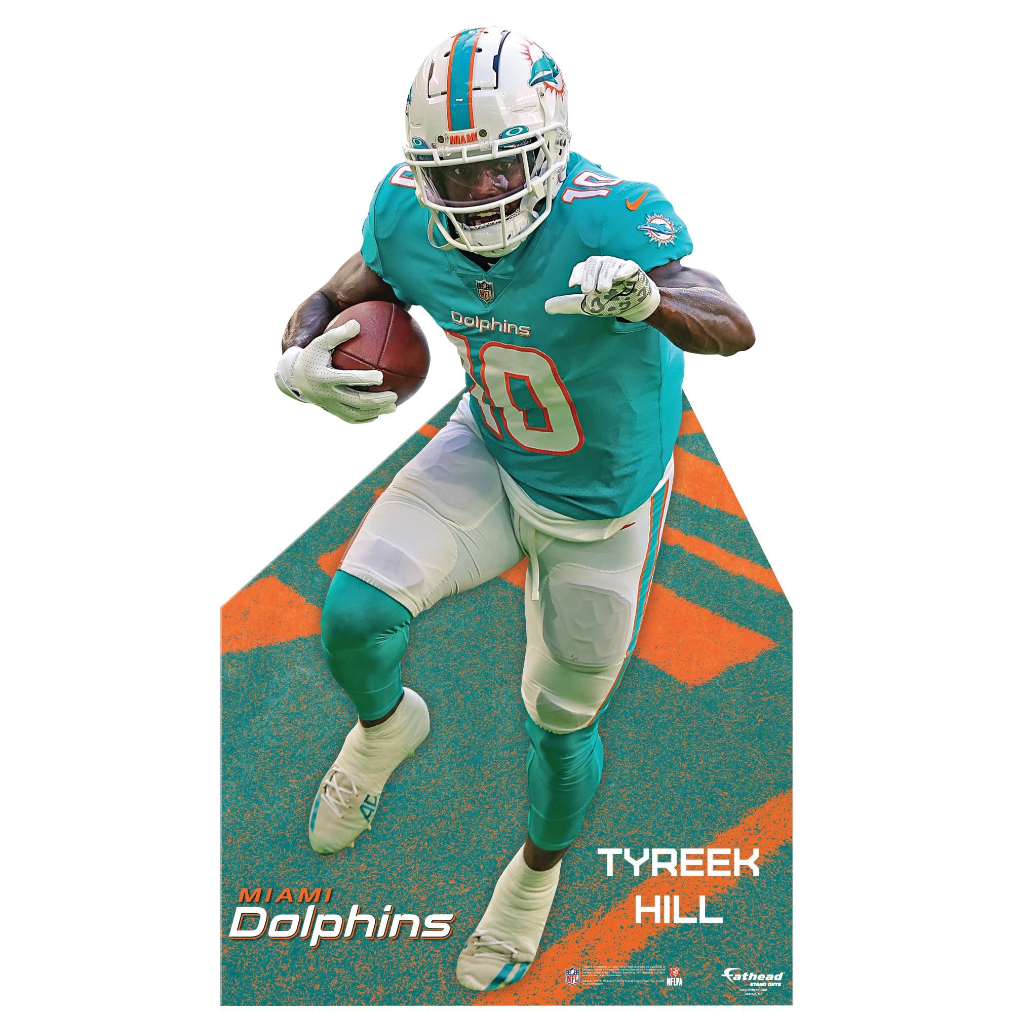 Tyreek Hill Wooden Sports Collectible Miami Dolphins Figure -   Hong Kong