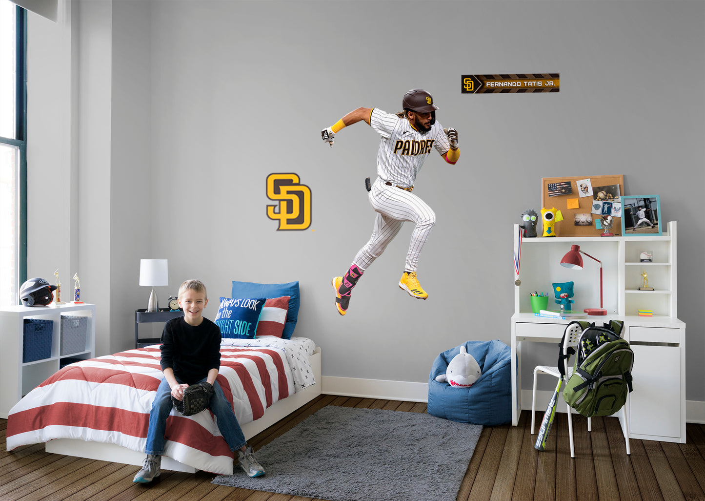 San Diego Padres: Fernando Tatis Jr.  Speed        - Officially Licensed MLB Removable Wall   Adhesive Decal