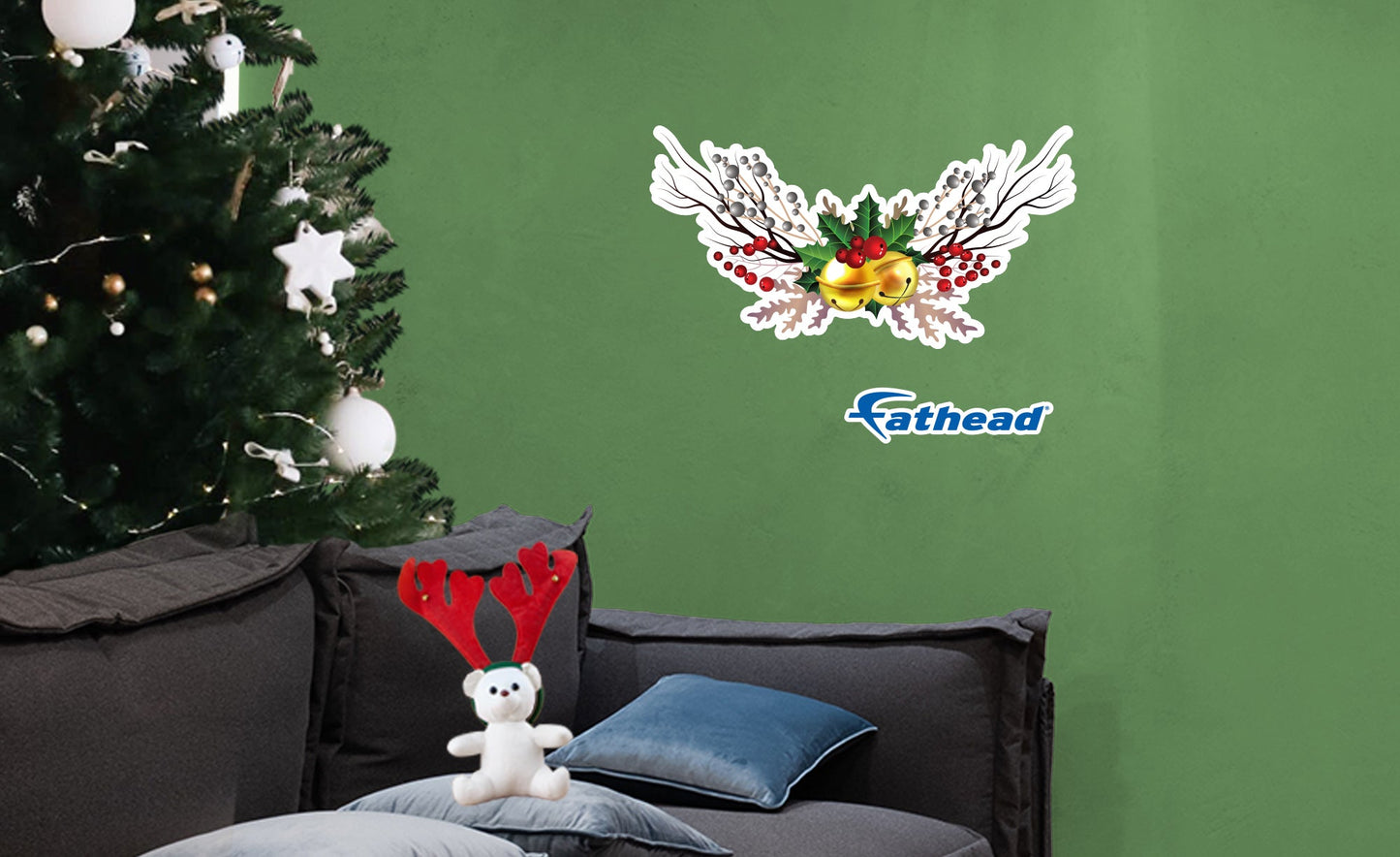 Christmas: White Icon - Removable Adhesive Decal