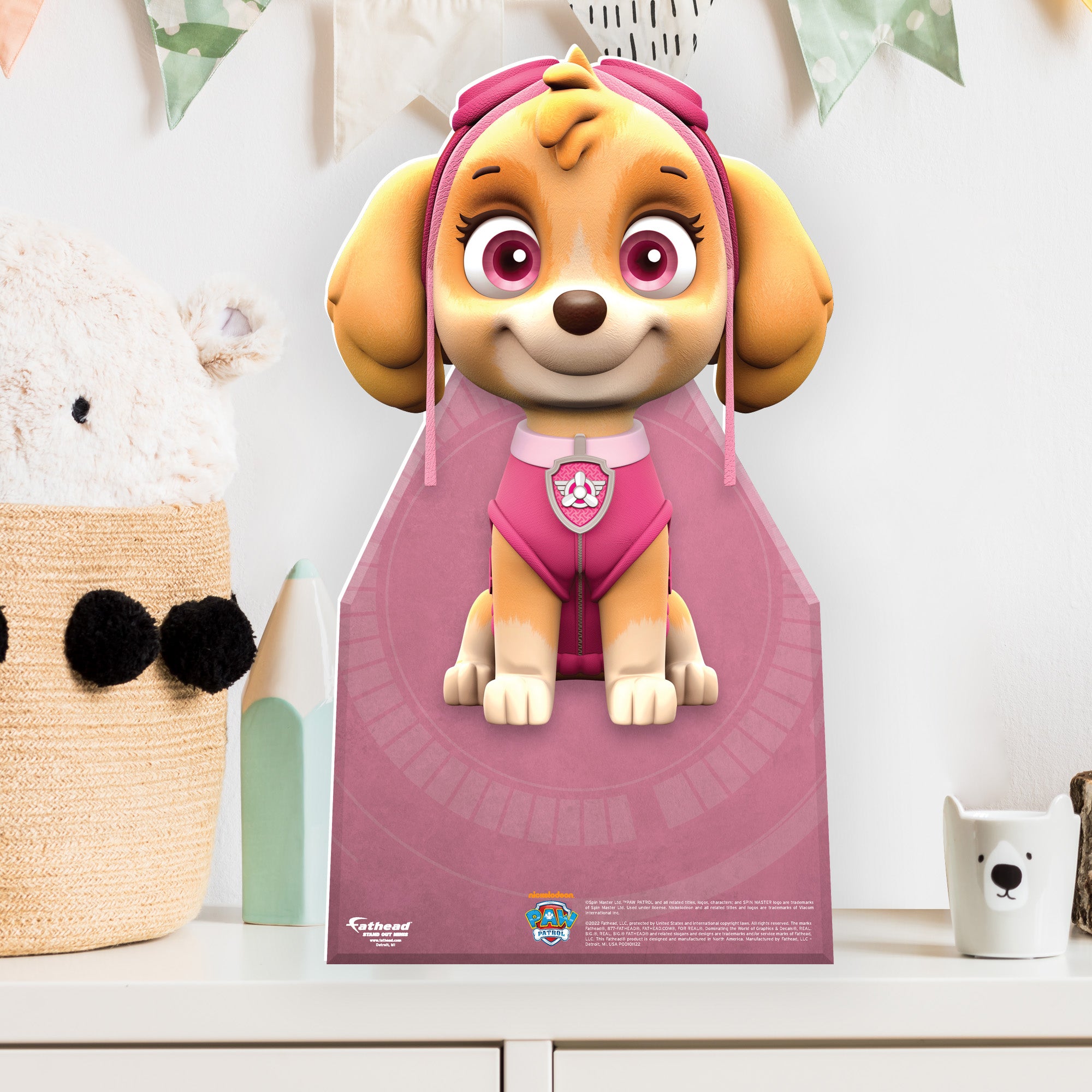 Paw Patrol: Skye Cardstock Cutout Officially St - – Licensed Fathead Nickelodeon