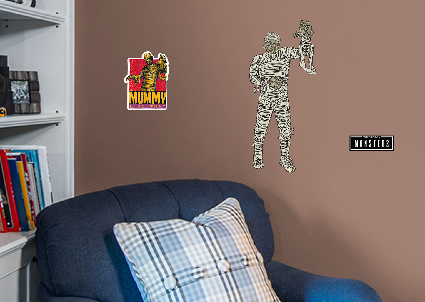 Universal Monsters: Mummy Animated RealBig        - Officially Licensed NBC Universal Removable Wall   Adhesive Decal