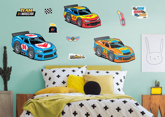 Rookies Car Collection        - Officially Licensed NASCAR Removable Wall   Adhesive Decal