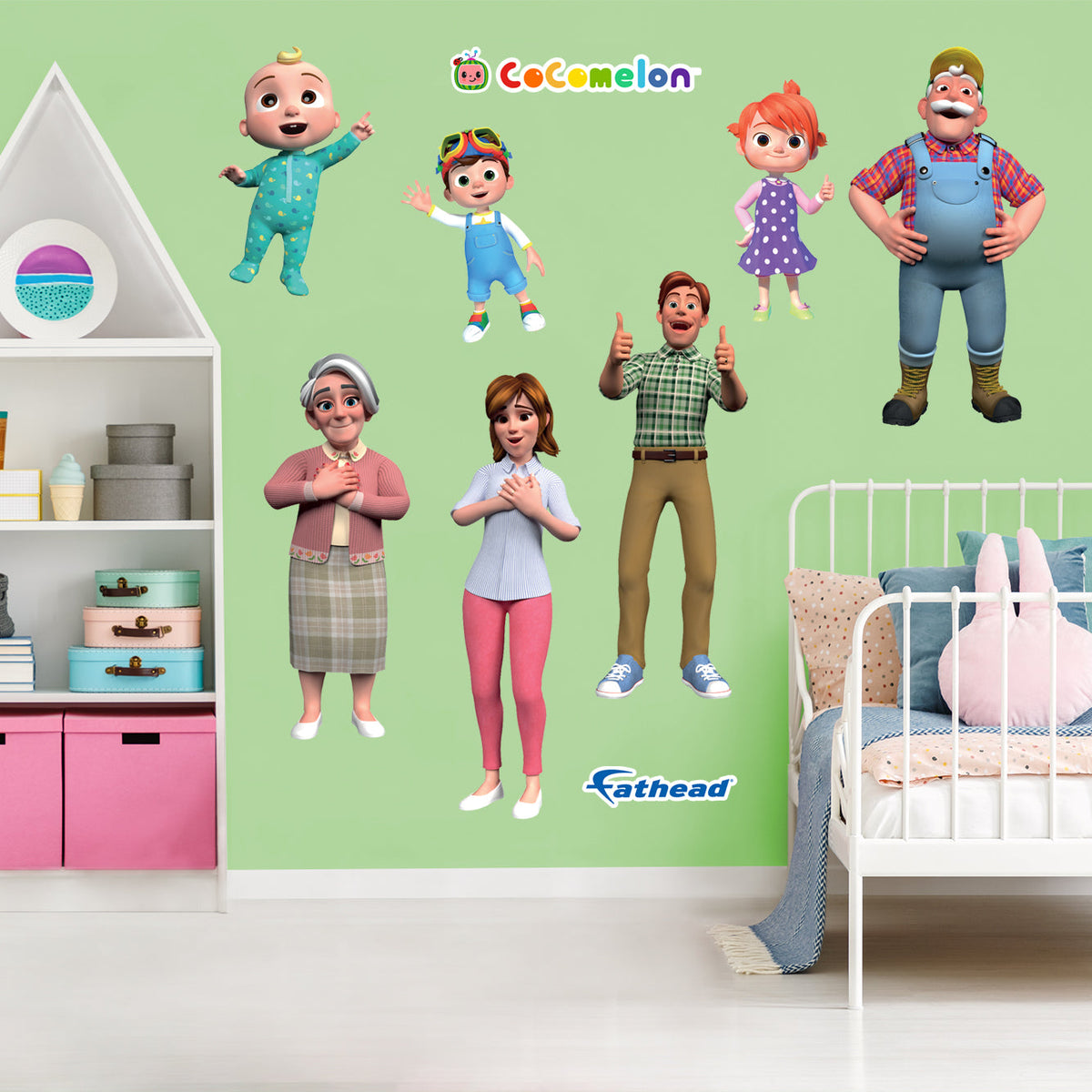 JJ Family RealBig Collection Official CoComelon Reusable Vinyl 