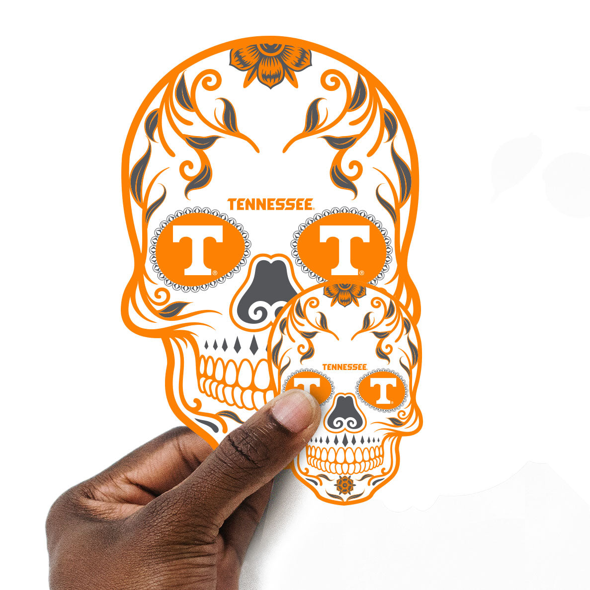 Tennessee Volunteers:   Skull Minis        - Officially Licensed NCAA Removable     Adhesive Decal