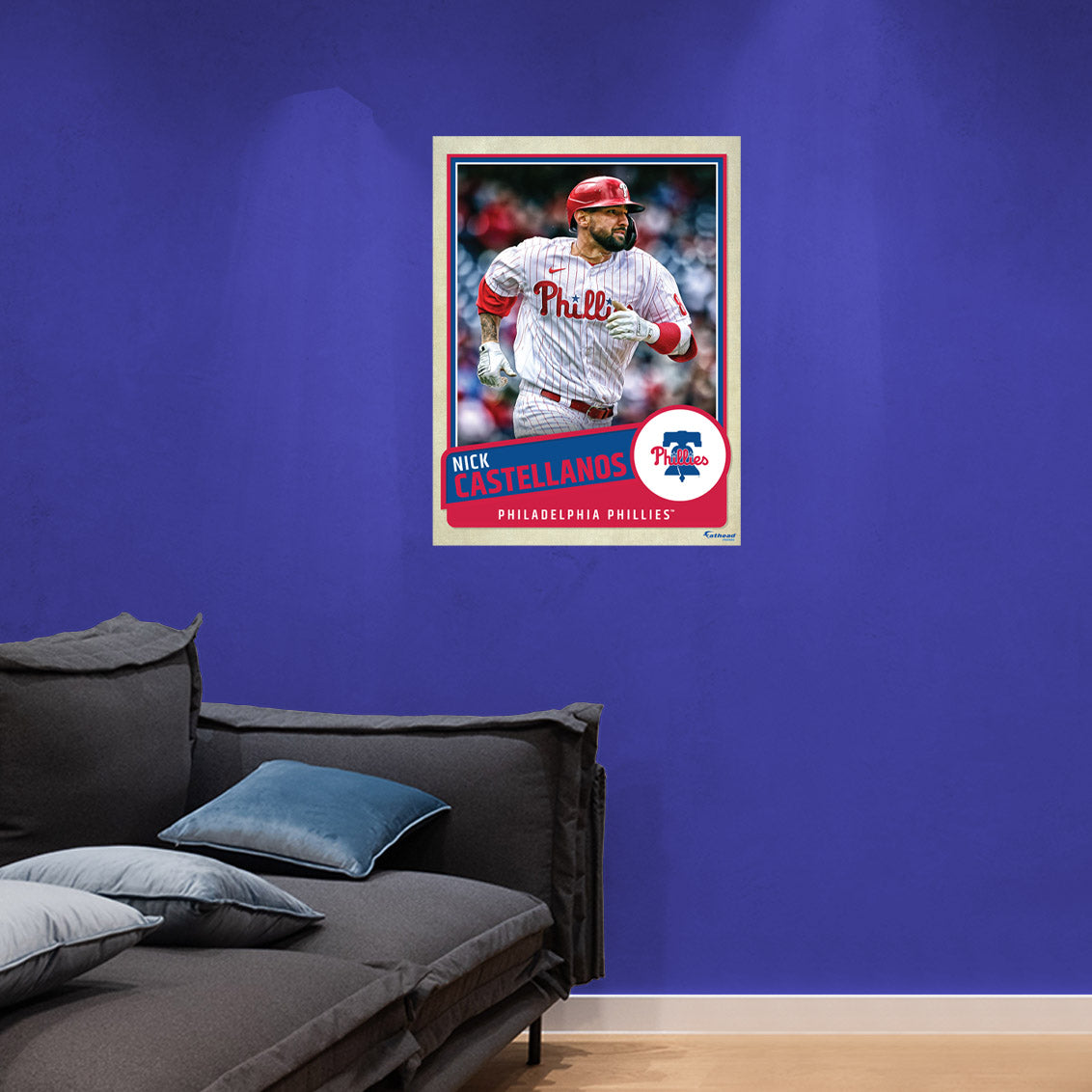 Philadelphia Phillies: Nick Castellanos  Poster        - Officially Licensed MLB Removable     Adhesive Decal