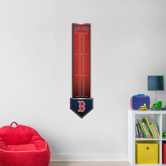 Boston Red Sox: Growth Chart  - Officially Licensed MLB Removable Wall Graphic
