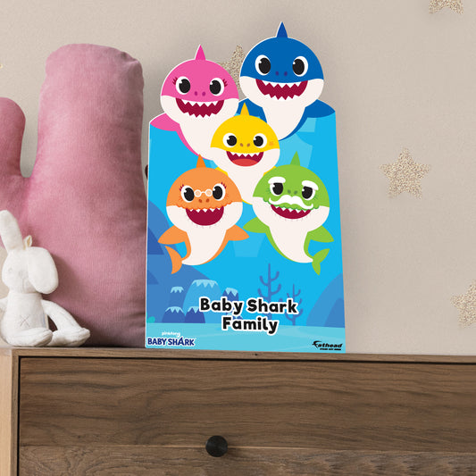 Baby Shark: Family Mini Cardstock Cutout - Officially Licensed Nickelodeon Stand Out