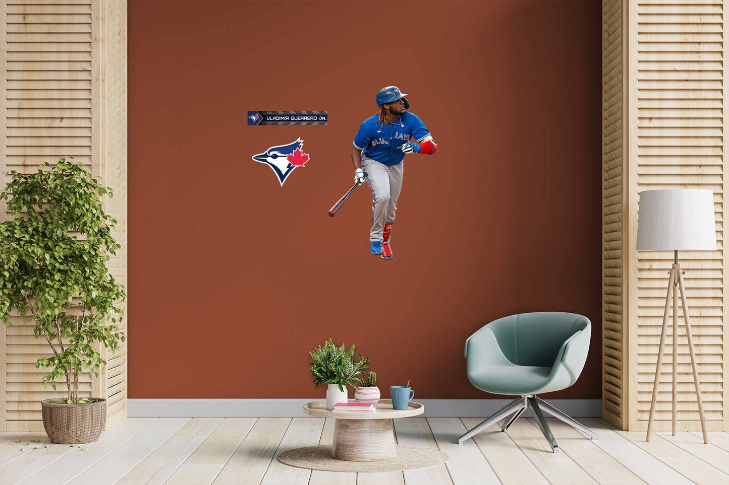 Toronto Blue Jays: Vladimir Guerrero Jr.         - Officially Licensed MLB Removable Wall   Adhesive Decal
